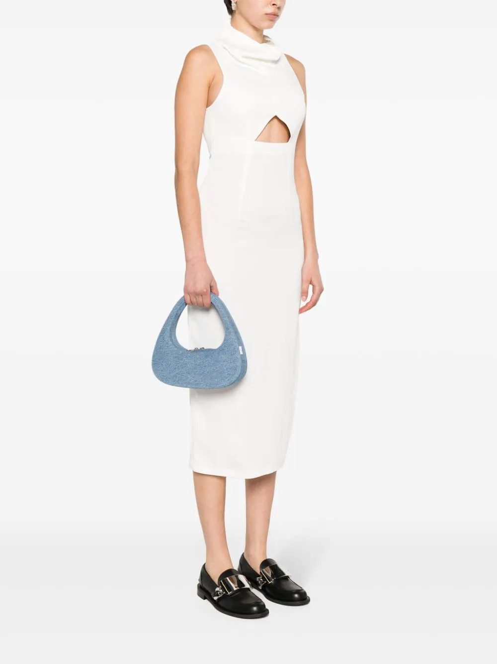 Borsa a mano swipe in blu - donna