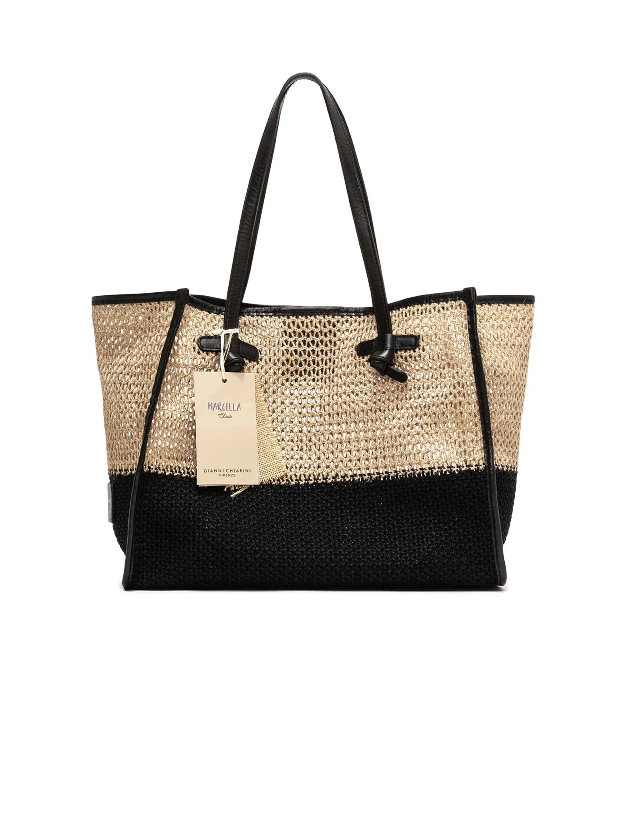 Borsa a Spalla Marcella in Canapa Nero