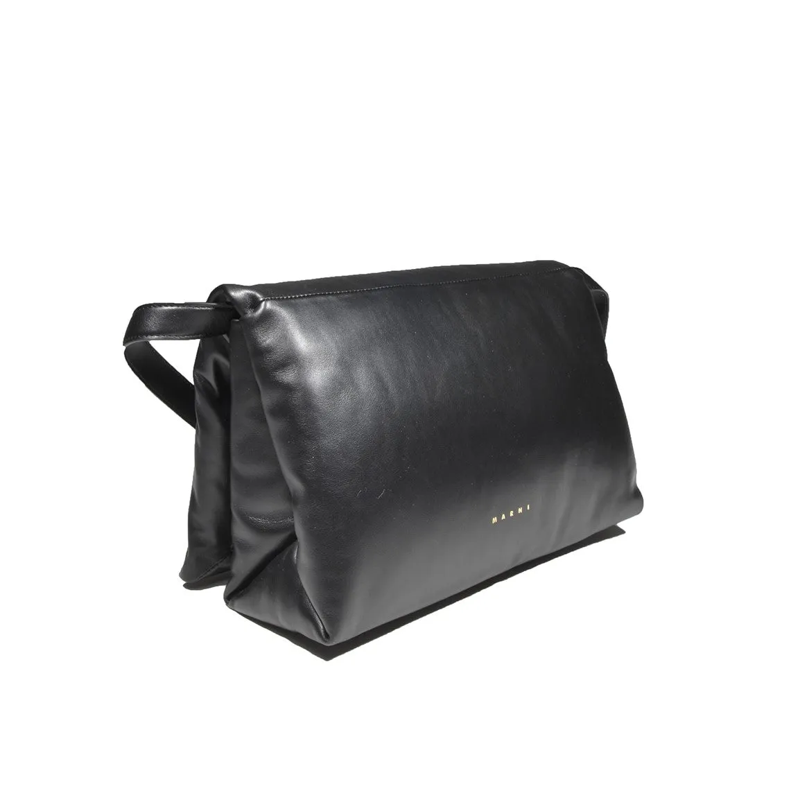 Borsa a spalla Prisma in pelle nero Marni