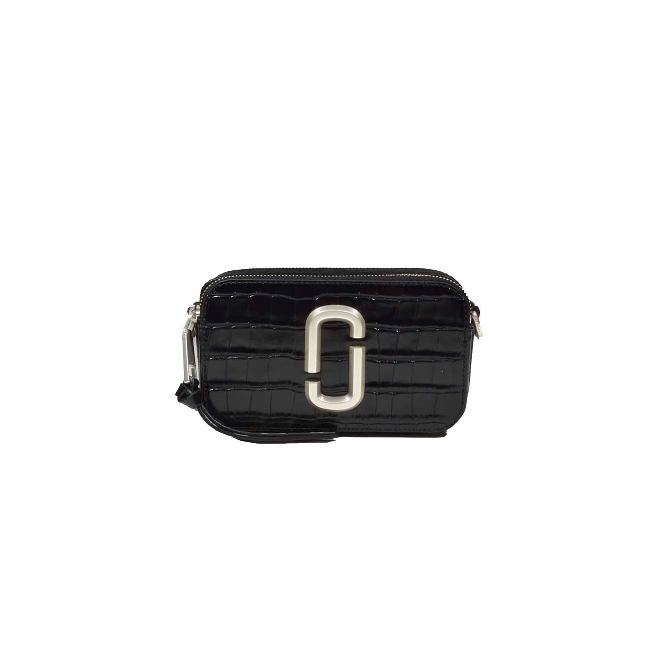 Borsa a spalla Snapshot in pelle cocco nera Marc Jacobs