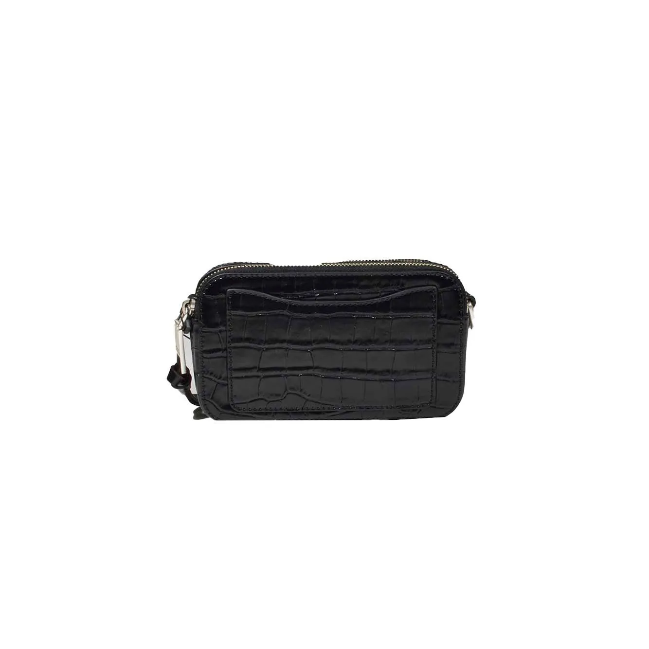 Borsa a spalla Snapshot in pelle cocco nera Marc Jacobs