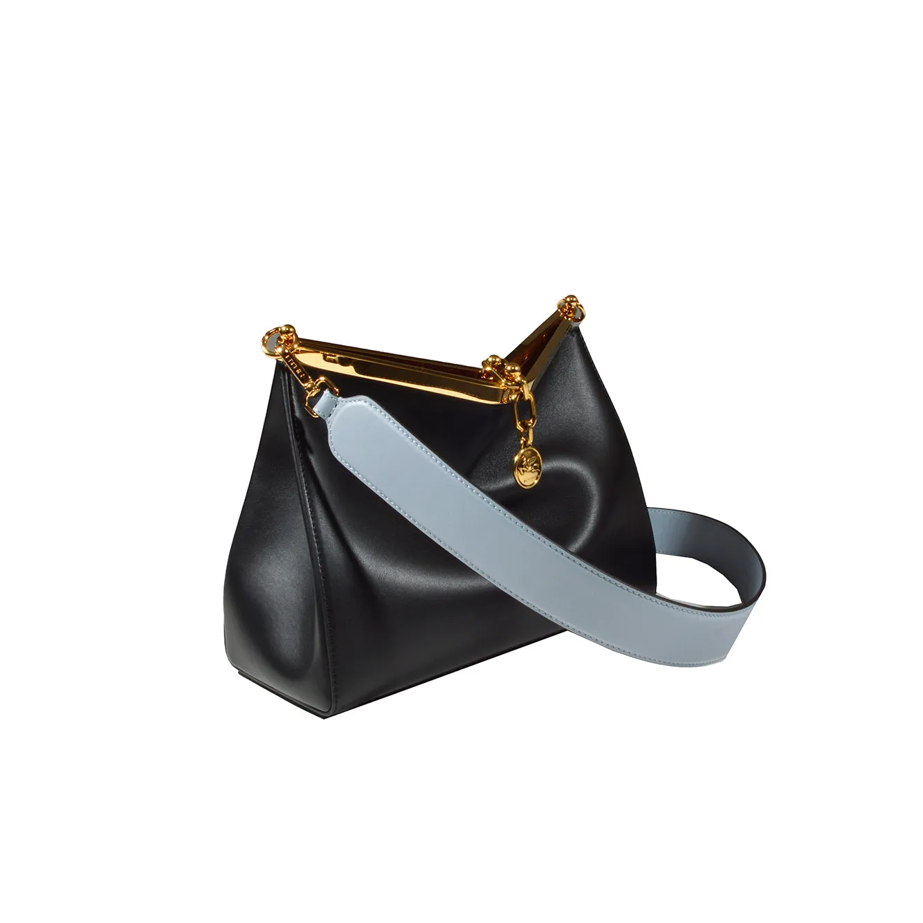 Borsa a spalla Vela media nera in pelle Etro