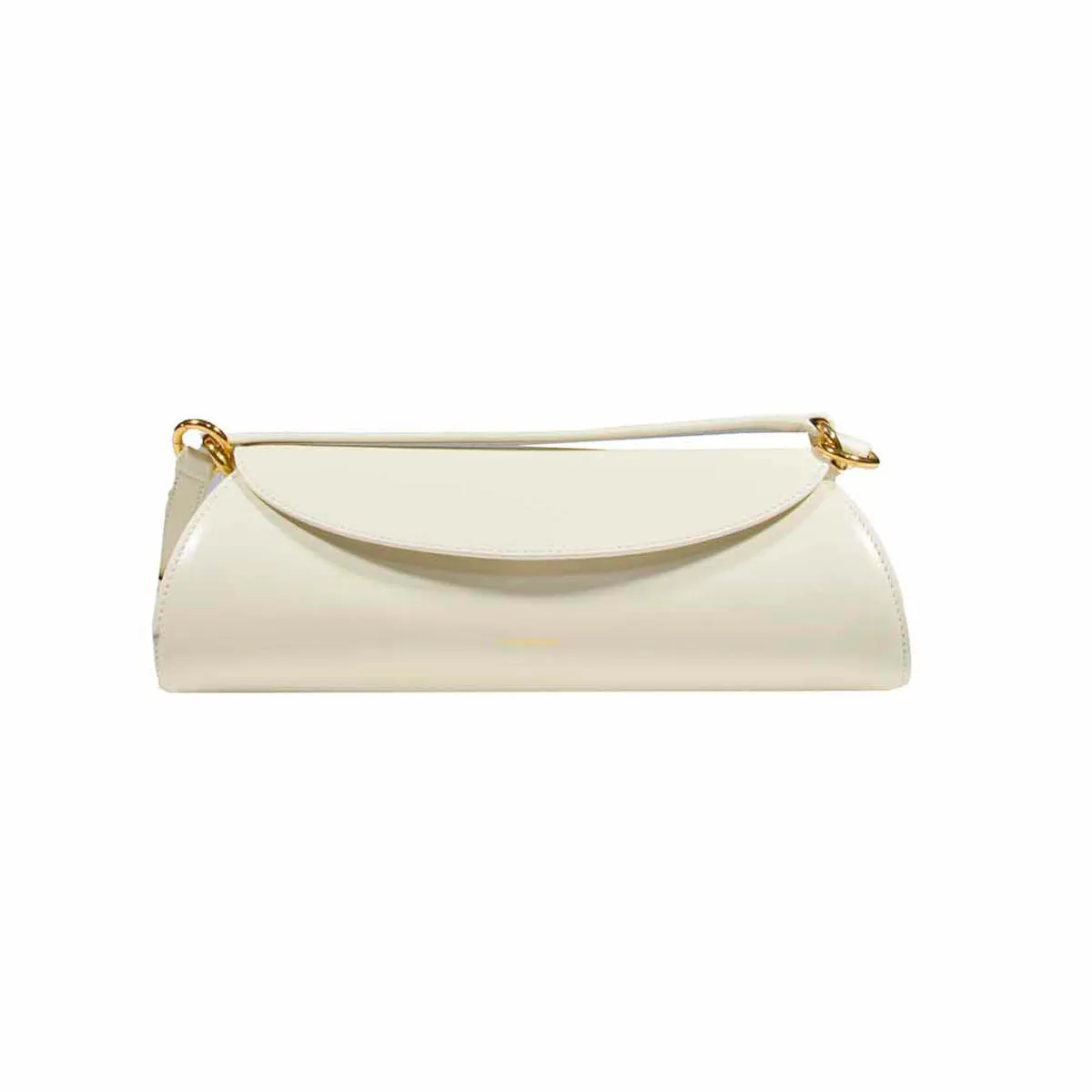 Borsa a tracolla Cannolo piccola in vera pelle panna Jil Sander