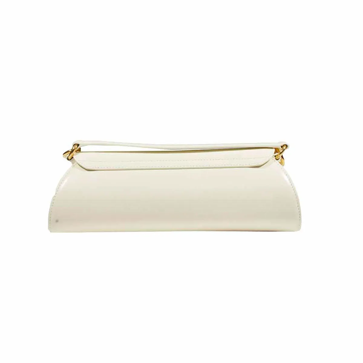 Borsa a tracolla Cannolo piccola in vera pelle panna Jil Sander