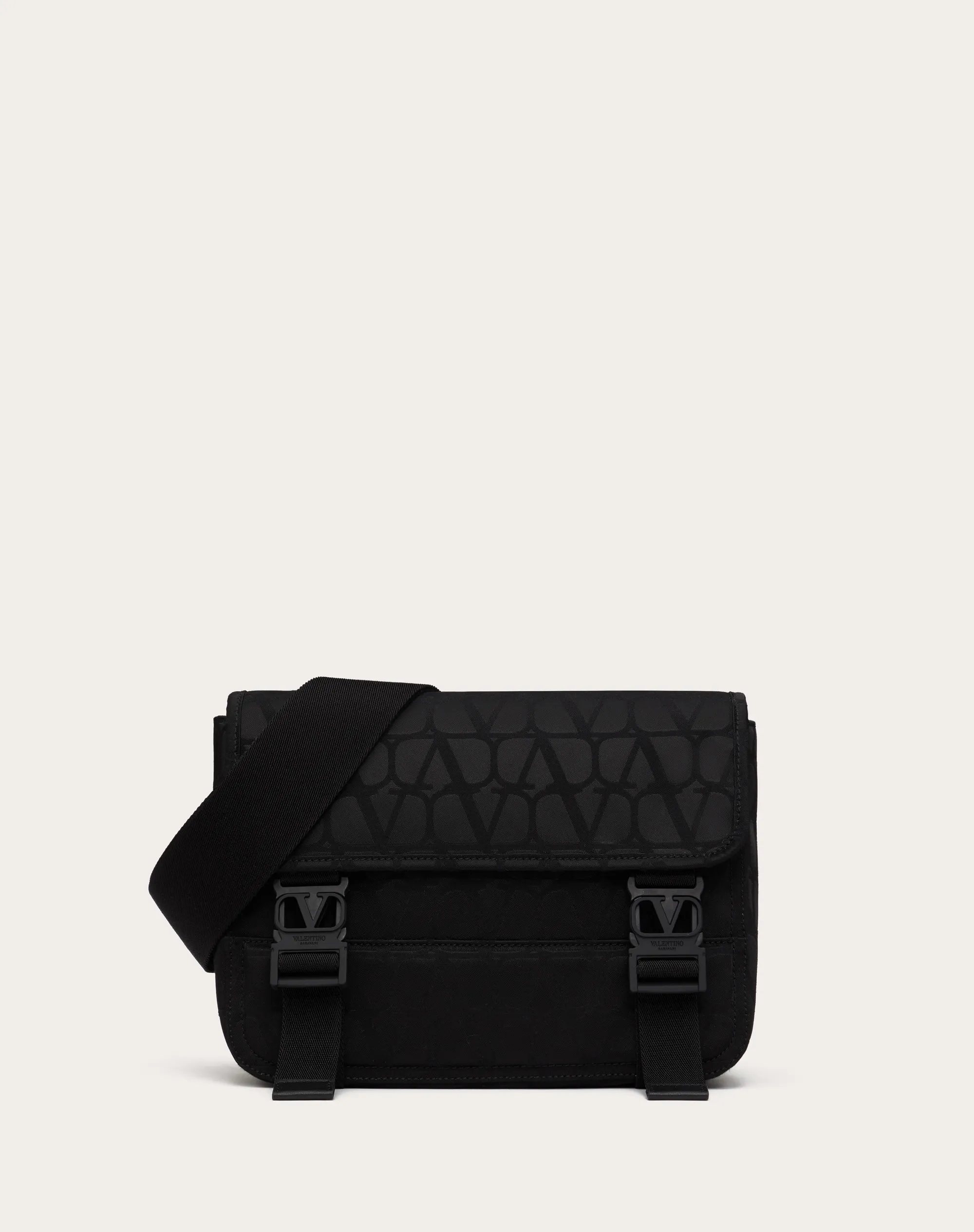 BORSA A TRACOLLA TOILE ICONOGRAPHE IN TESSUTO TECNICO CON DETTAGLI IN PELLE