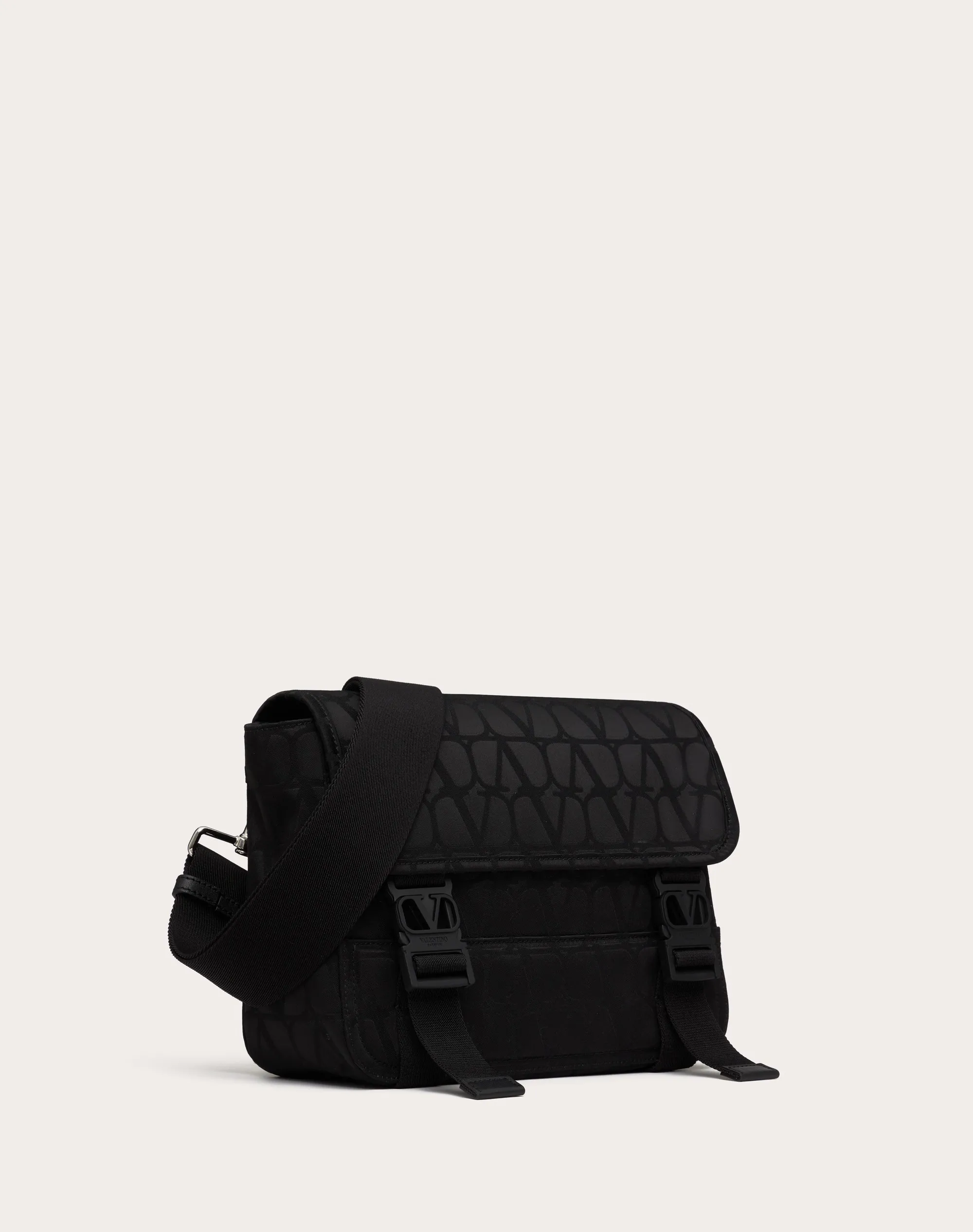 BORSA A TRACOLLA TOILE ICONOGRAPHE IN TESSUTO TECNICO CON DETTAGLI IN PELLE