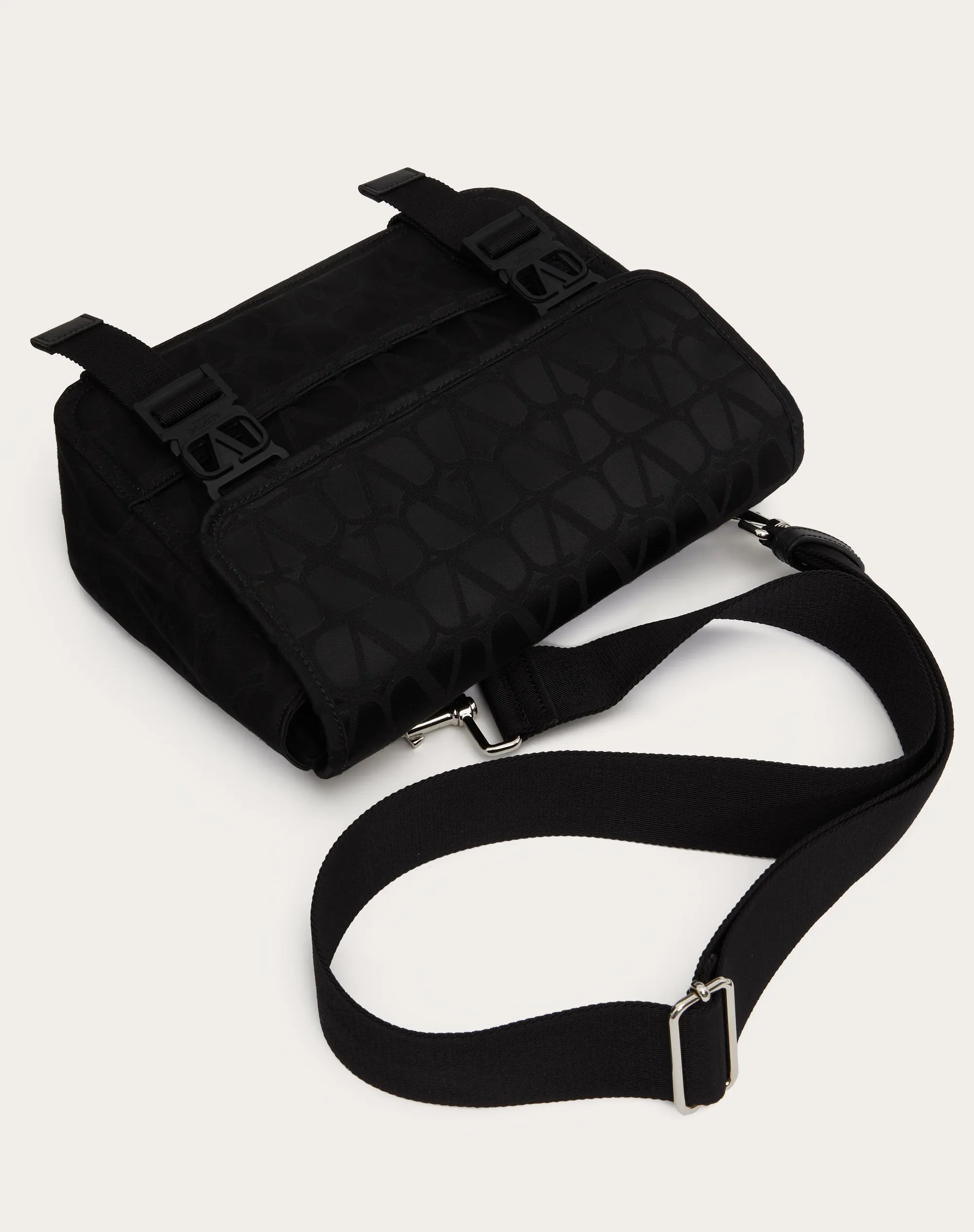 BORSA A TRACOLLA TOILE ICONOGRAPHE IN TESSUTO TECNICO CON DETTAGLI IN PELLE