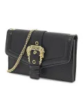 Borsa a tracolla Versace Jeans Couture JEANS COUTURE RANGE F SKETCH 15 WALLET GRAINY BUCKLE in saffiano nero