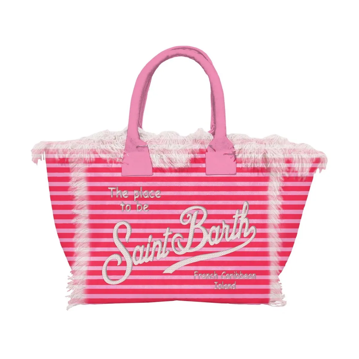 Borsa Colette A Righe Fuxia