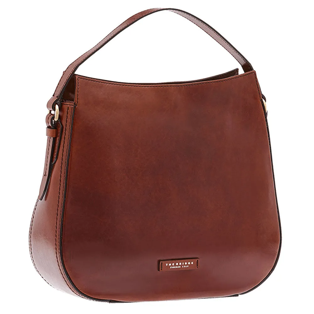 Borsa Donna Sacca a Spalla THE BRIDGE in Pelle Marrone linea Florentin