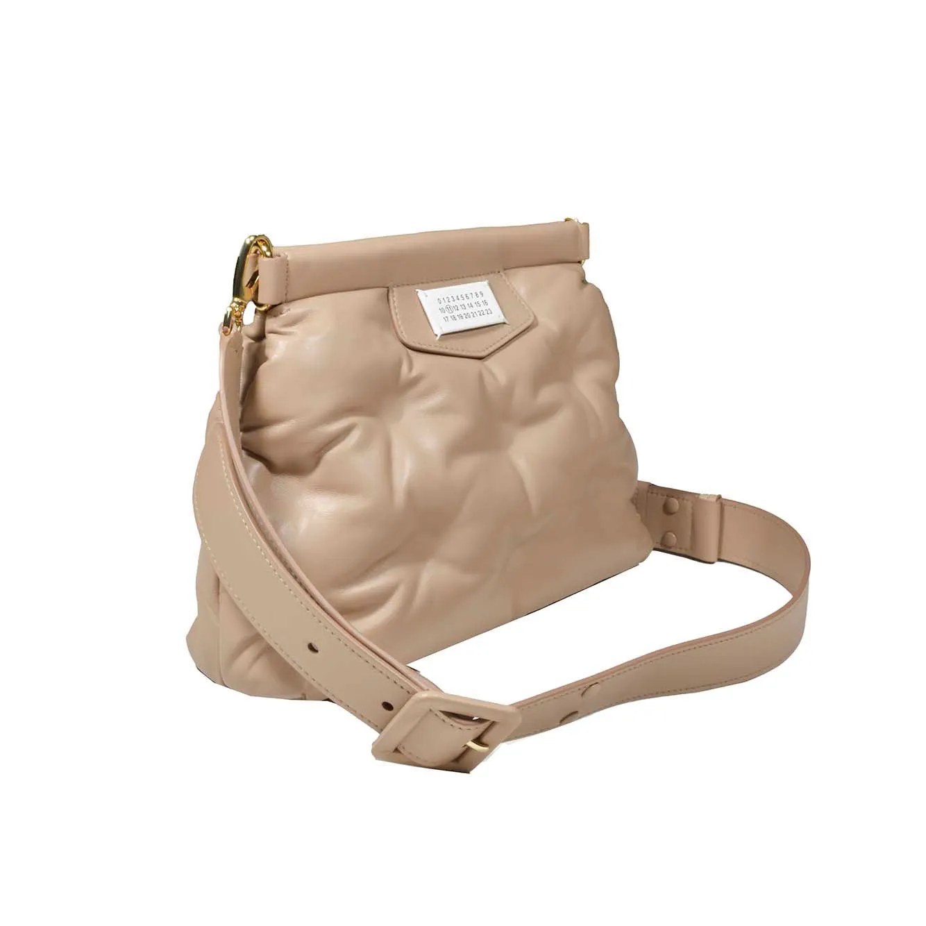 Borsa Glam Slam Classique padded piccola nude Maison Margiela