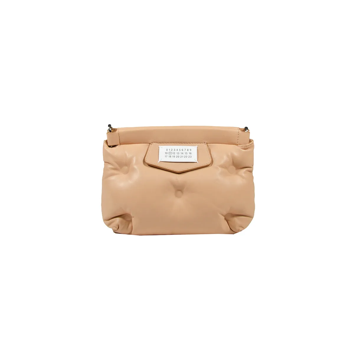 Borsa Glam Slam red carpet padded mini nude Maison Margiela