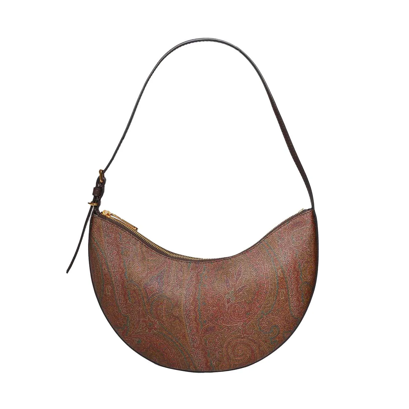 Borsa Hobo Essential media in pelle marrone Etro
