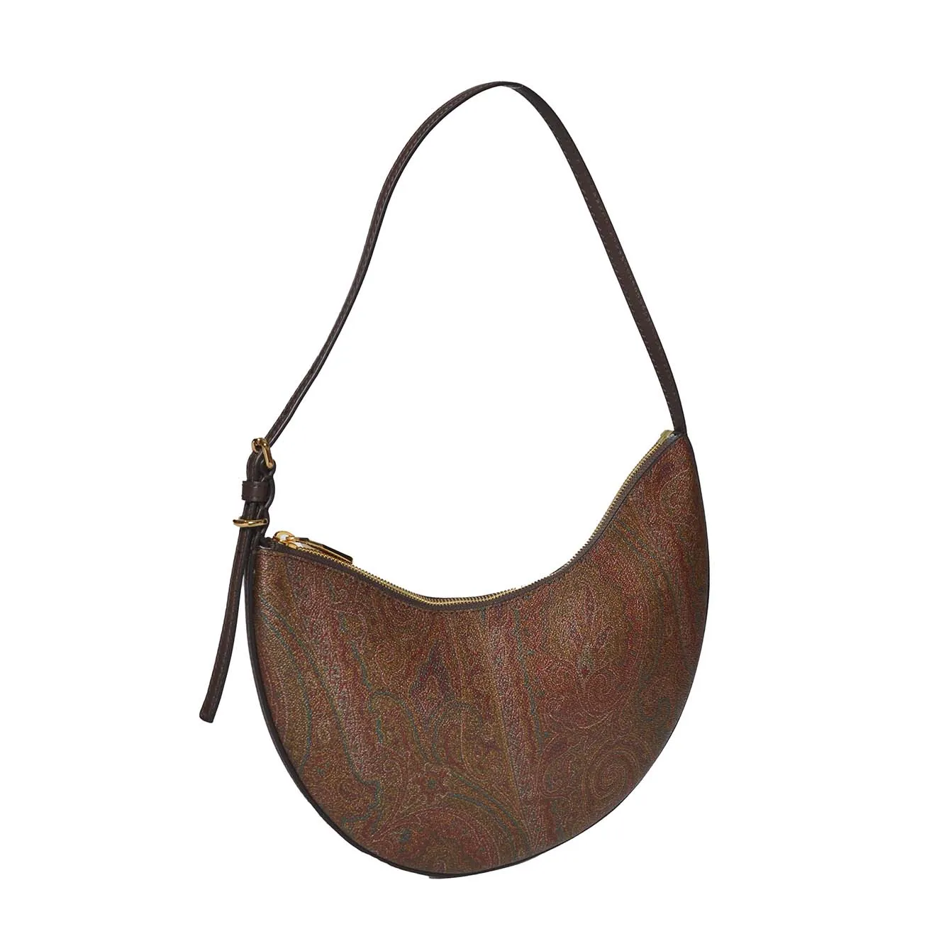 Borsa Hobo Essential media in pelle marrone Etro