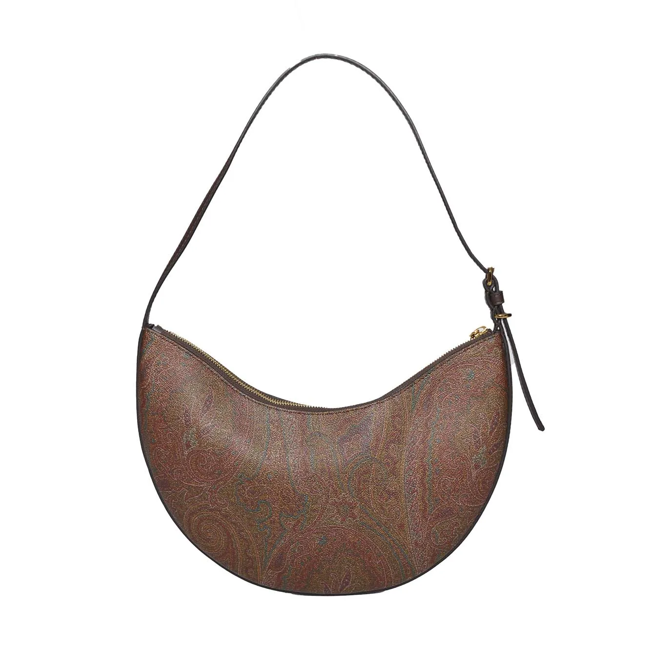 Borsa Hobo Essential media in pelle marrone Etro