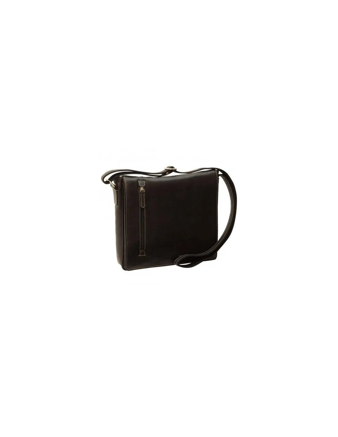 Borsa nera in pelle, made in Italy