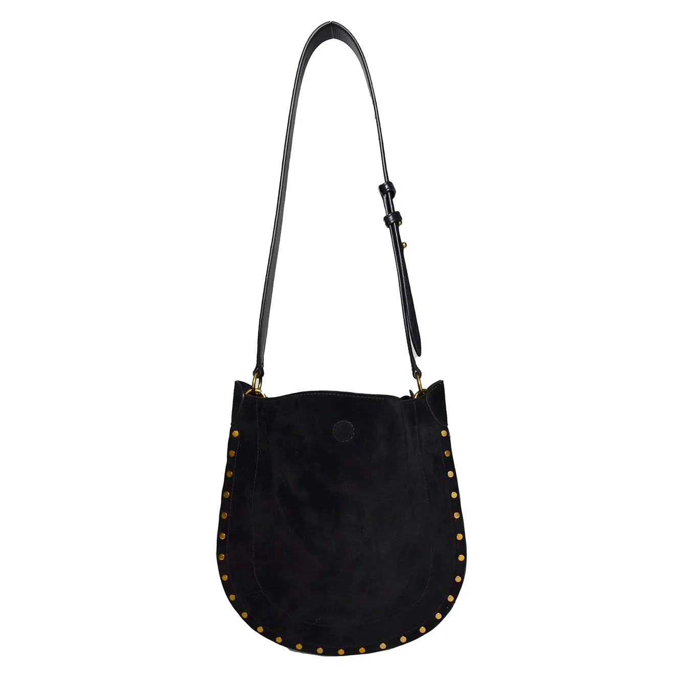 Borsa Oskan Soft in pelle scamosciata nera Isabel Marant