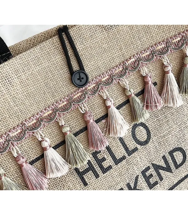 Borsa paglia hello weekend