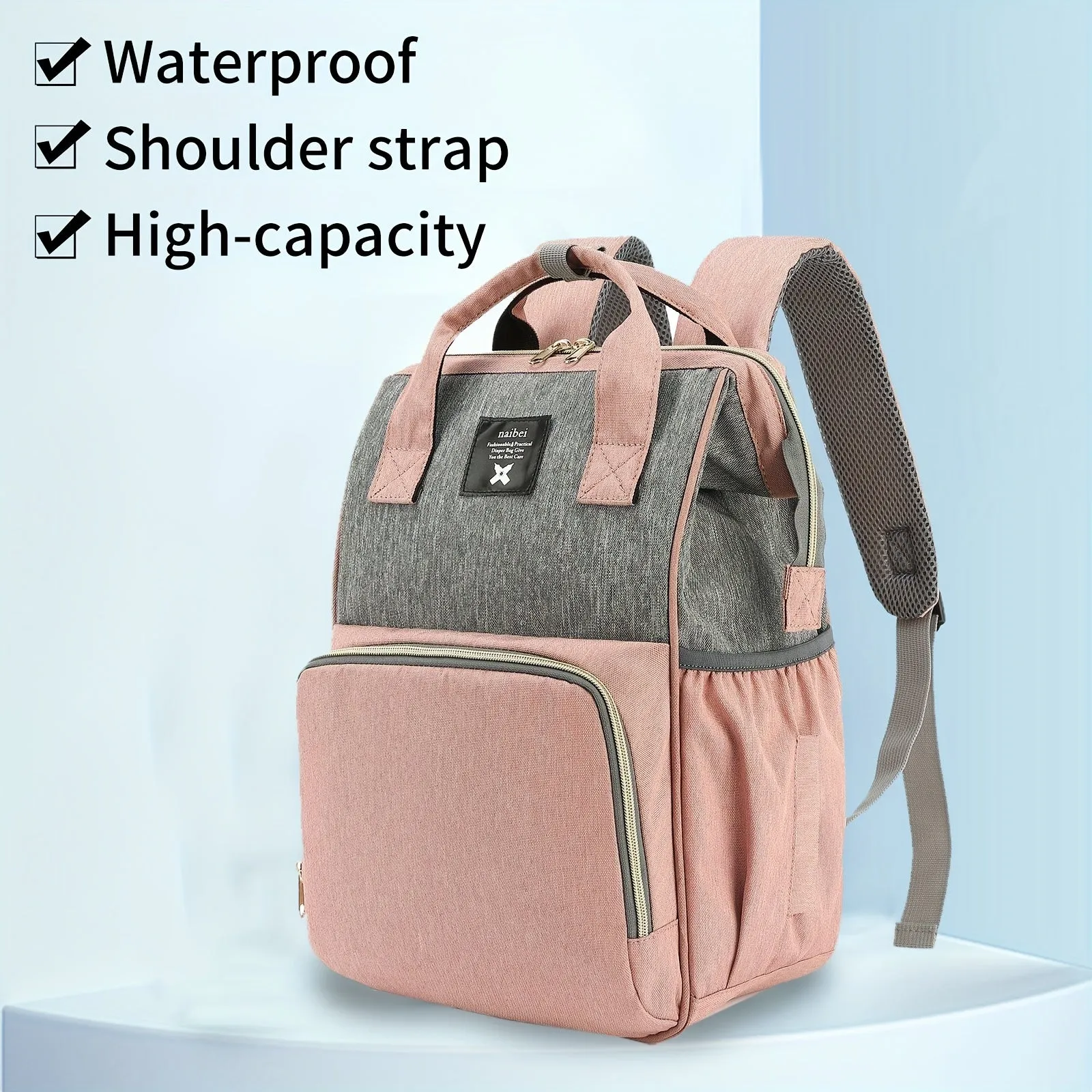 Borsa per pannolini alla moda: zaino da viaggio impermeabile multifunzionale per gli oggetti essenziali della mamma! Regalo di N