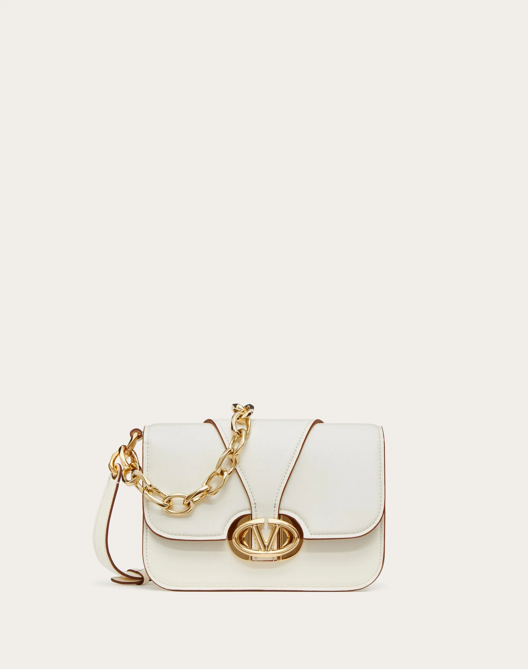 BORSA PICCOLA A SPALLA VLOGO O'CLOCK IN NAPPA CON CATENA