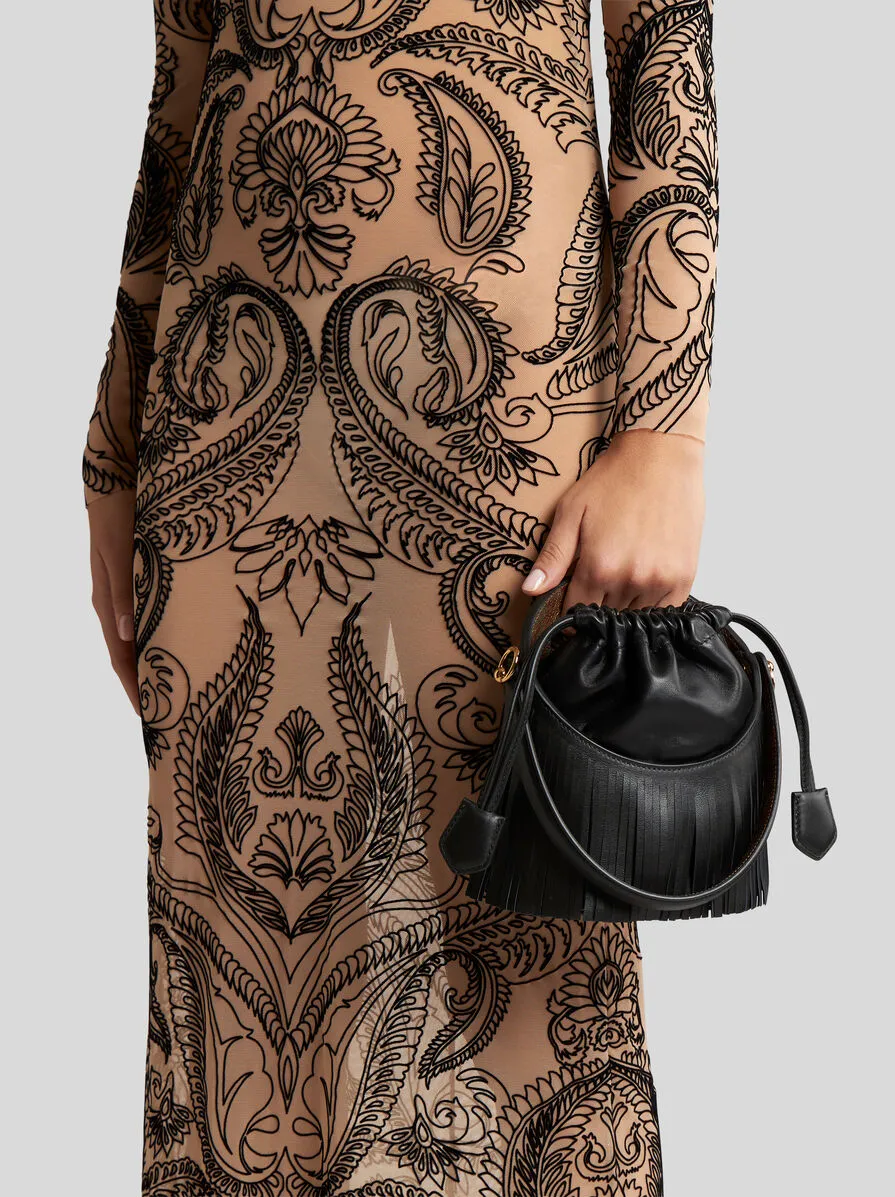 BORSA SATURNO PICCOLA CON FRANGE