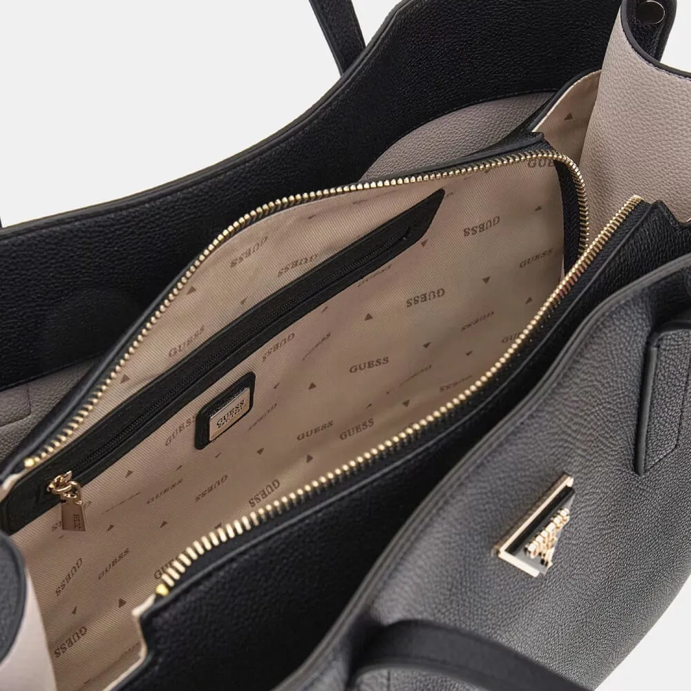BORSA SHOPPER MERIDIAN GREY STONE GUESS
