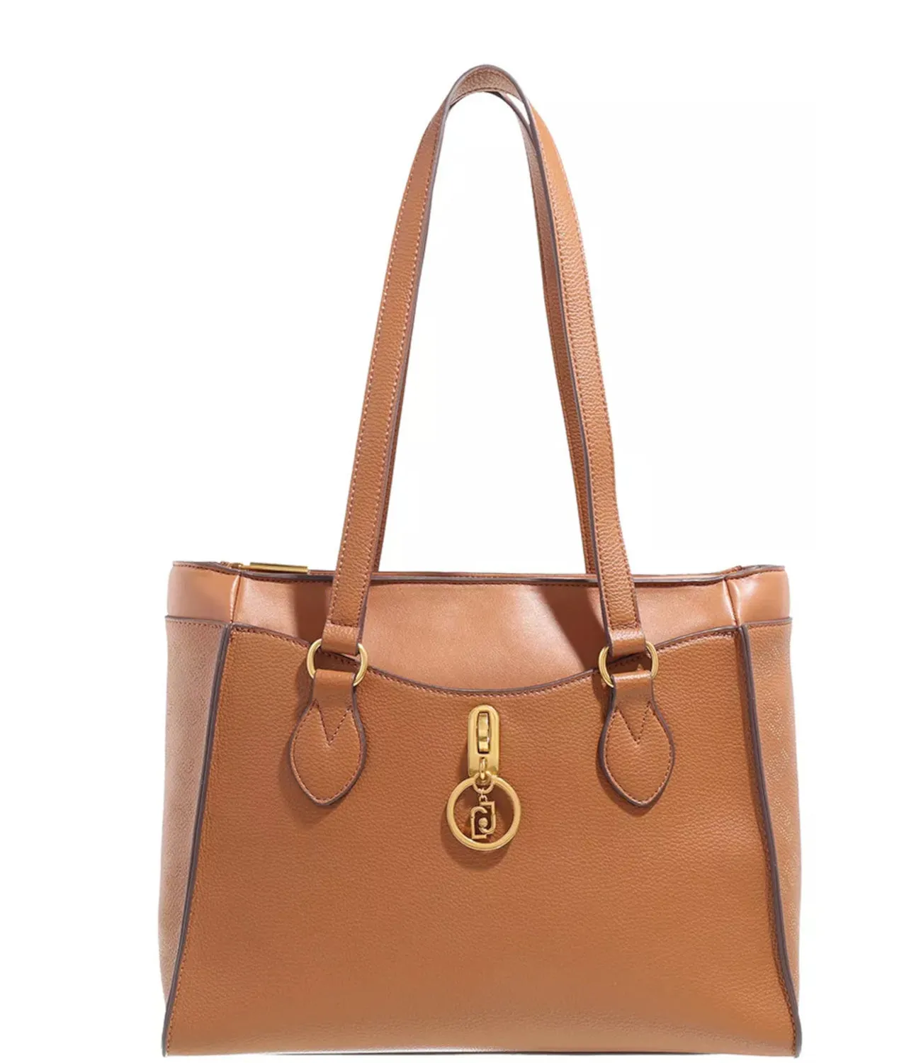 Borsa shopper squadrata con pendente