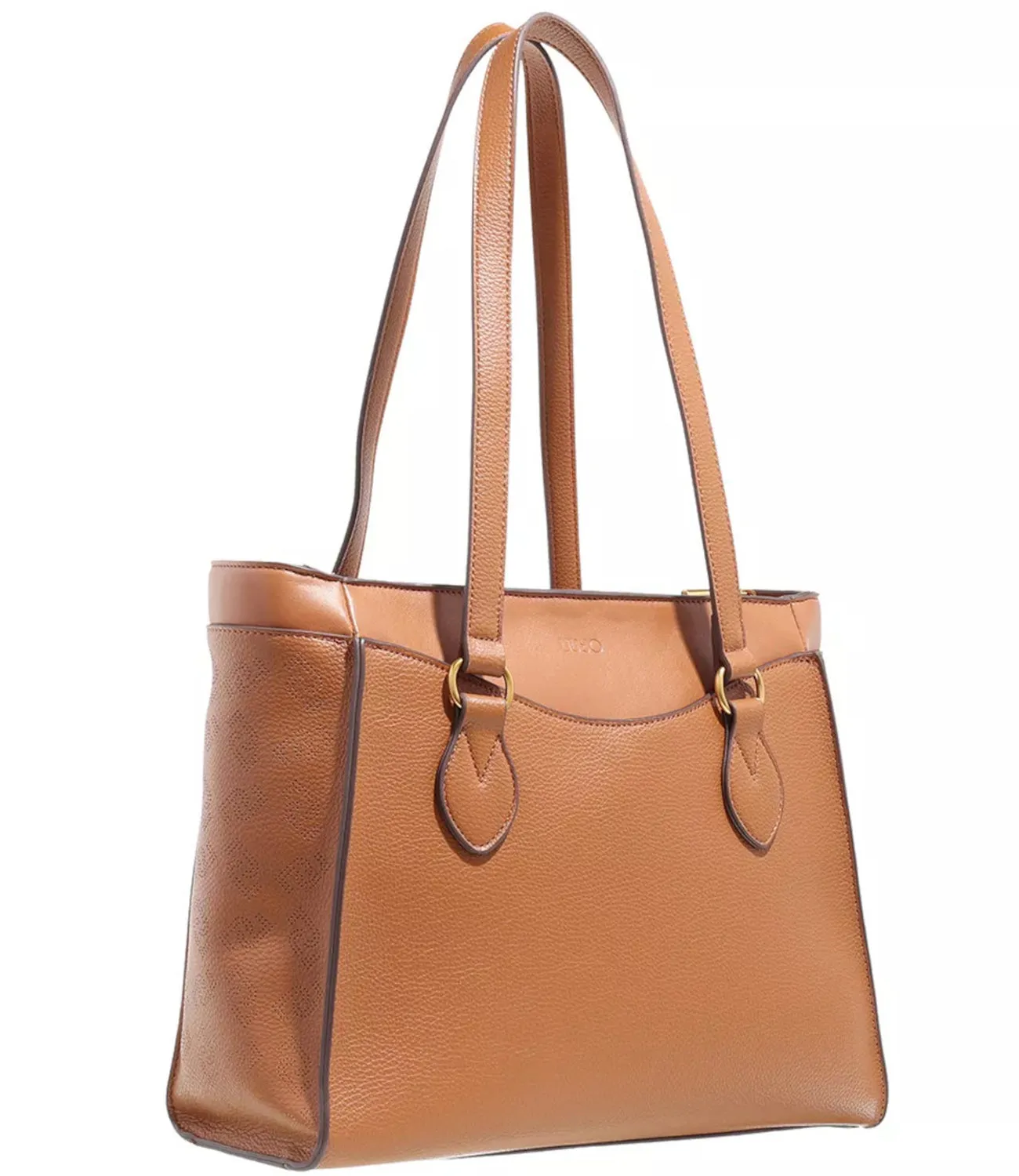 Borsa shopper squadrata con pendente