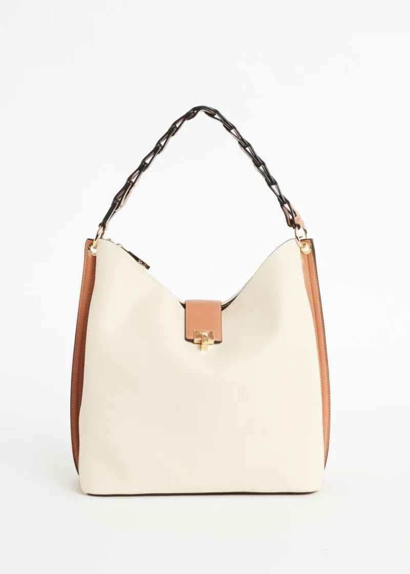 Borsa shoulder in pelle sintetica