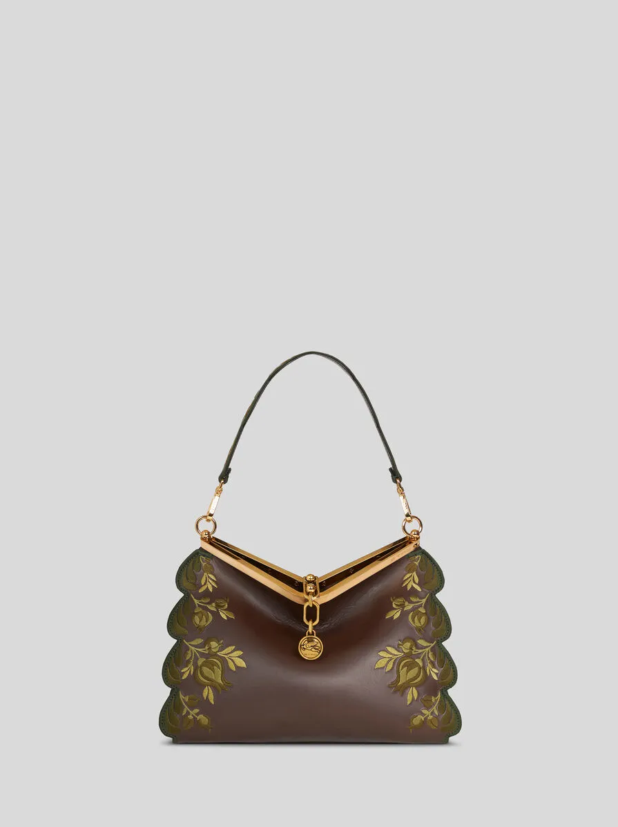 BORSA VELA MEDIA CON RICAMO