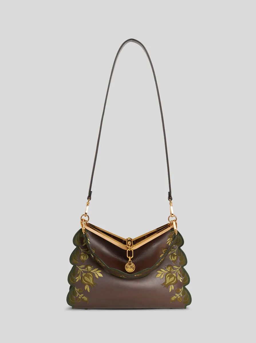 BORSA VELA MEDIA CON RICAMO