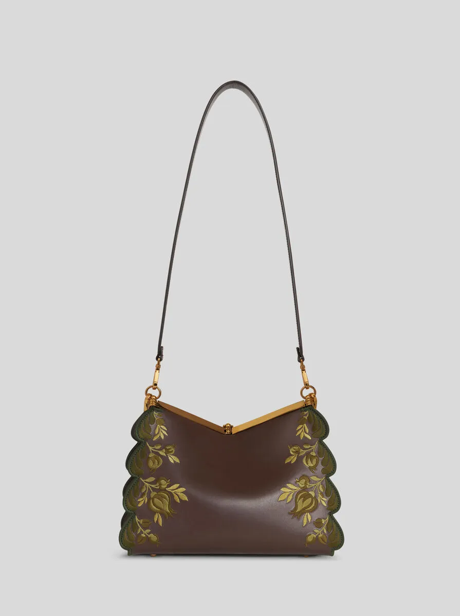 BORSA VELA MEDIA CON RICAMO