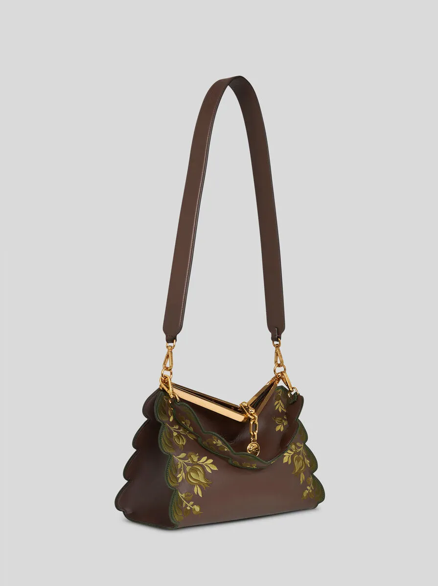 BORSA VELA MEDIA CON RICAMO