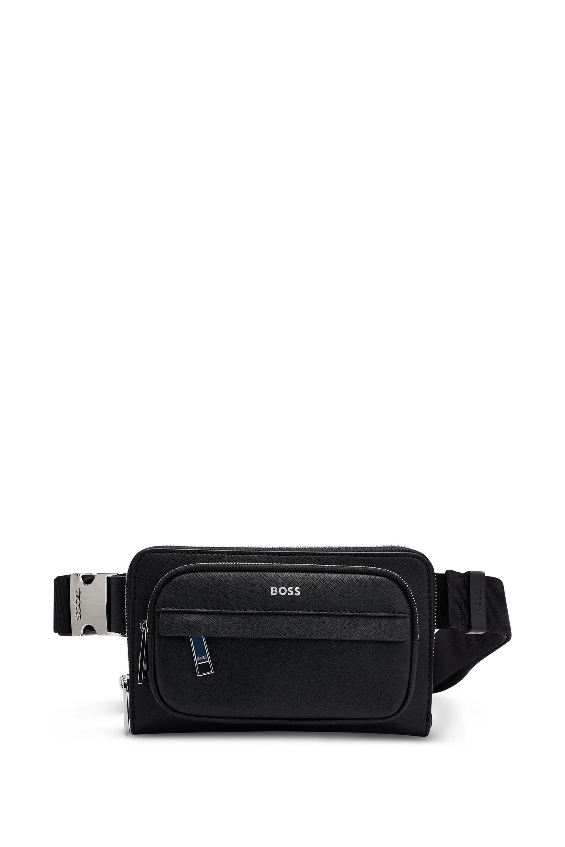BOSS - Borsa a tracolla con logo e cinturino Firmato