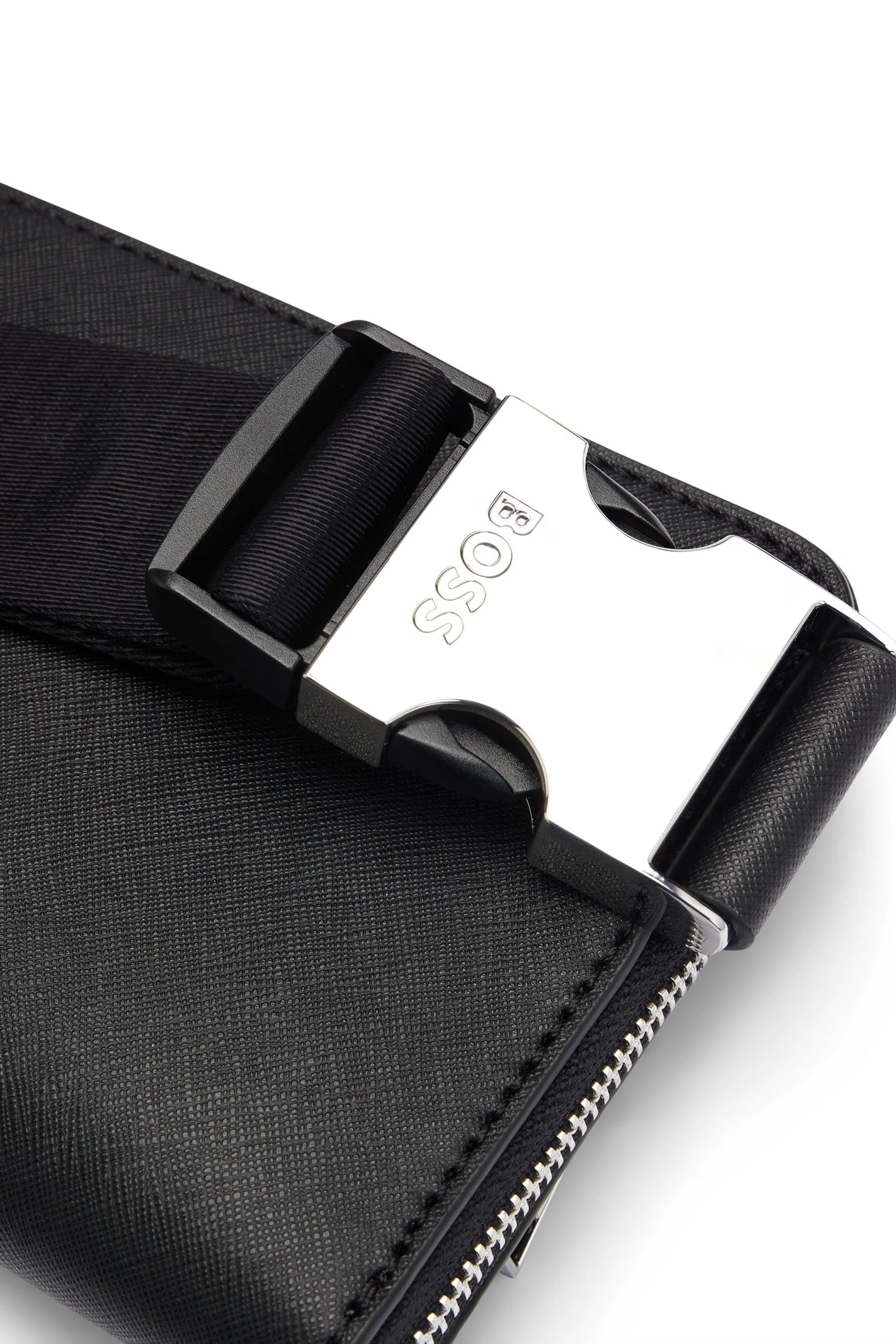 BOSS - Borsa a tracolla con logo e cinturino Firmato