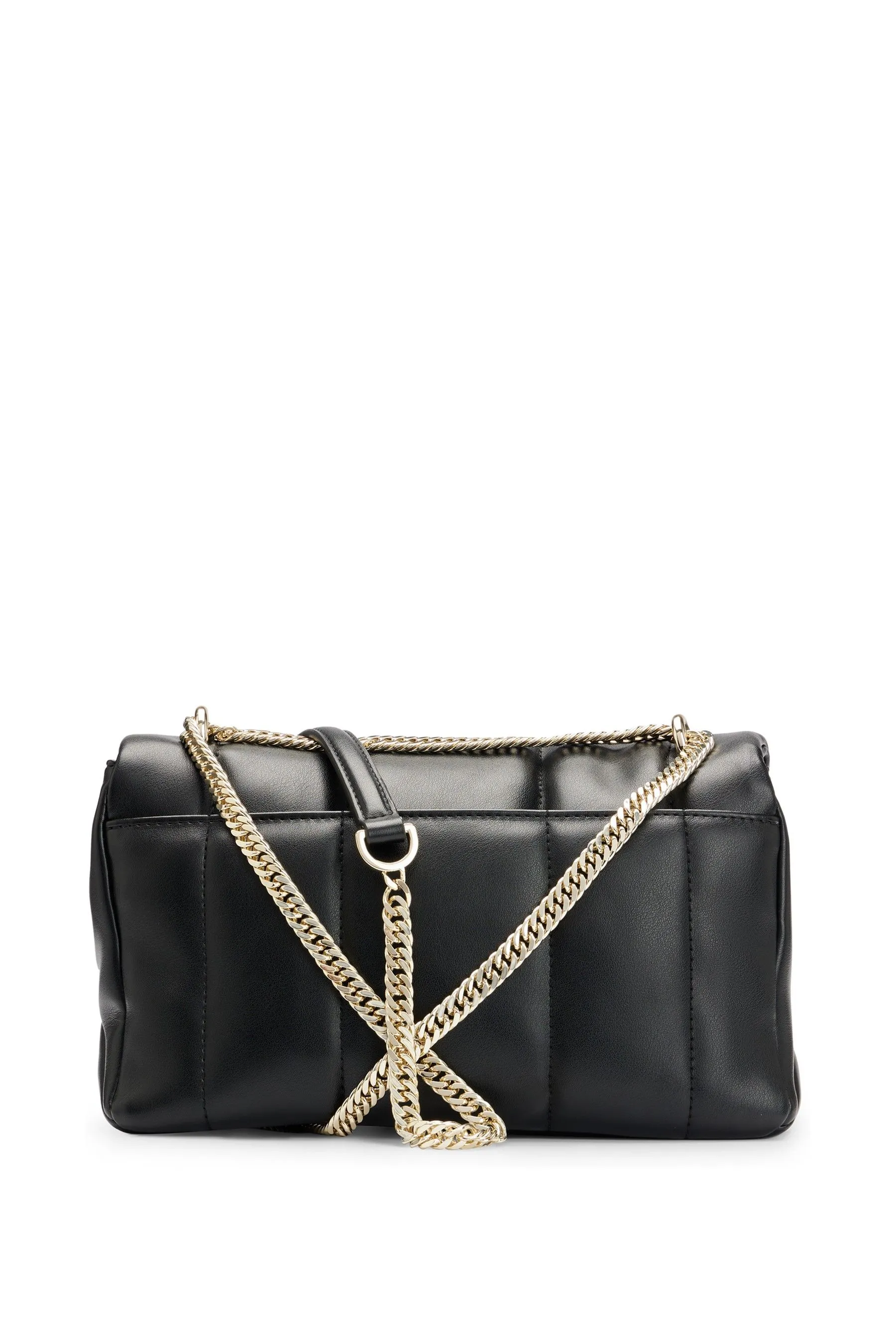 BOSS Borsa da spalla in pelle sintetica con doppio monogramma