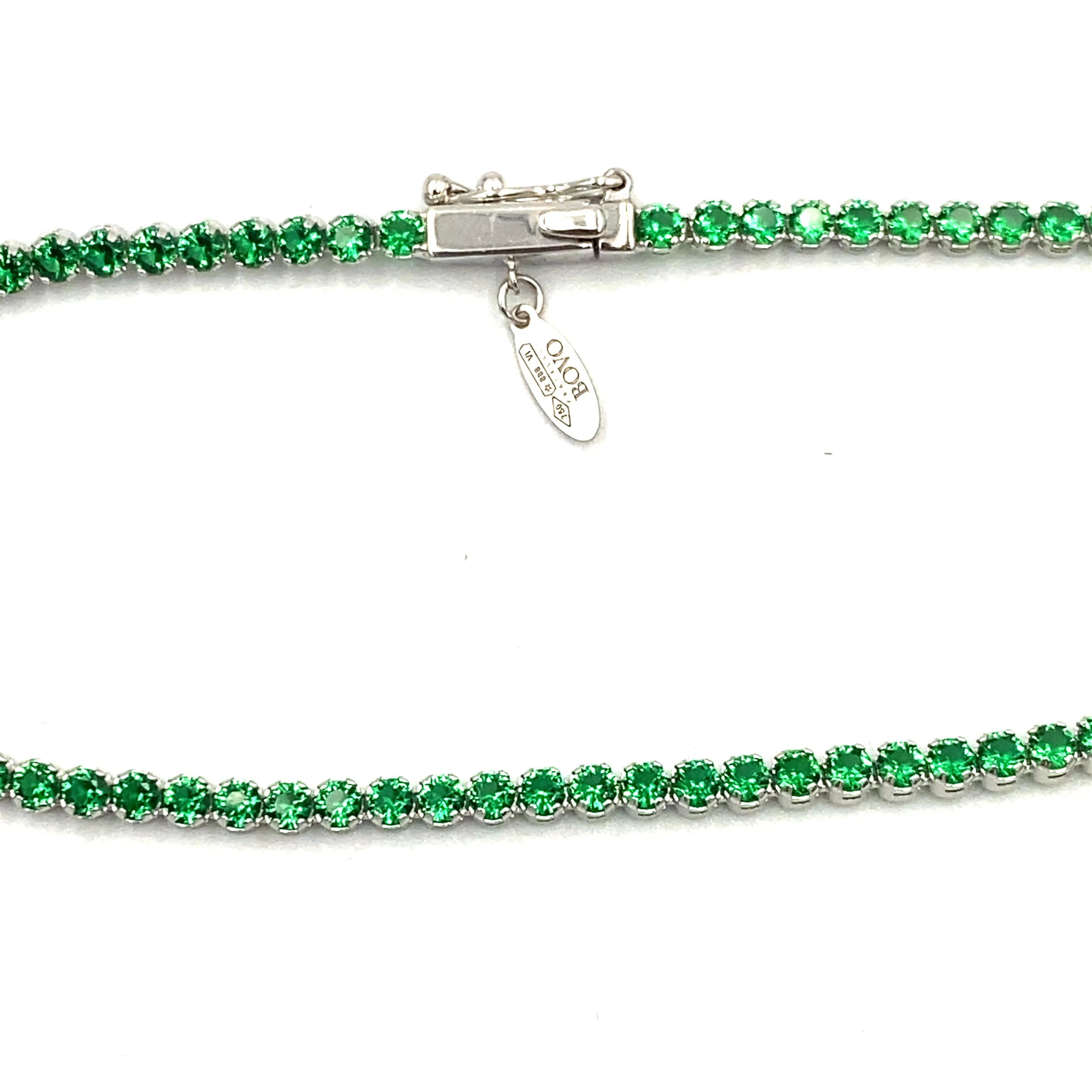Bracciale Tennis Oro Bianco con Zirconi