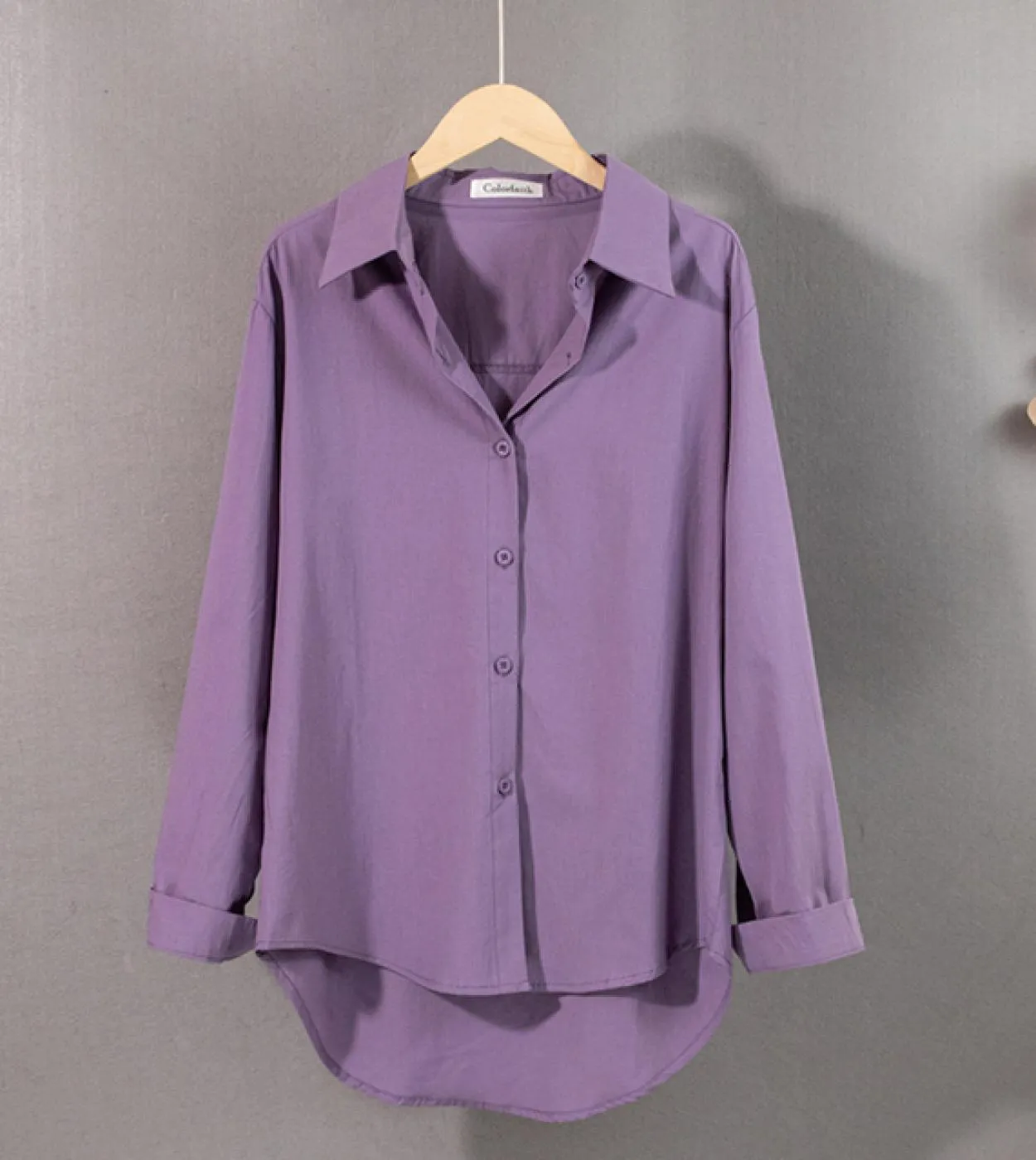 Camicia da donna in cotone vintage 2022 Camicie e camicette a maniche lunghe da ufficio casual primaverili Camicie bianche tinta