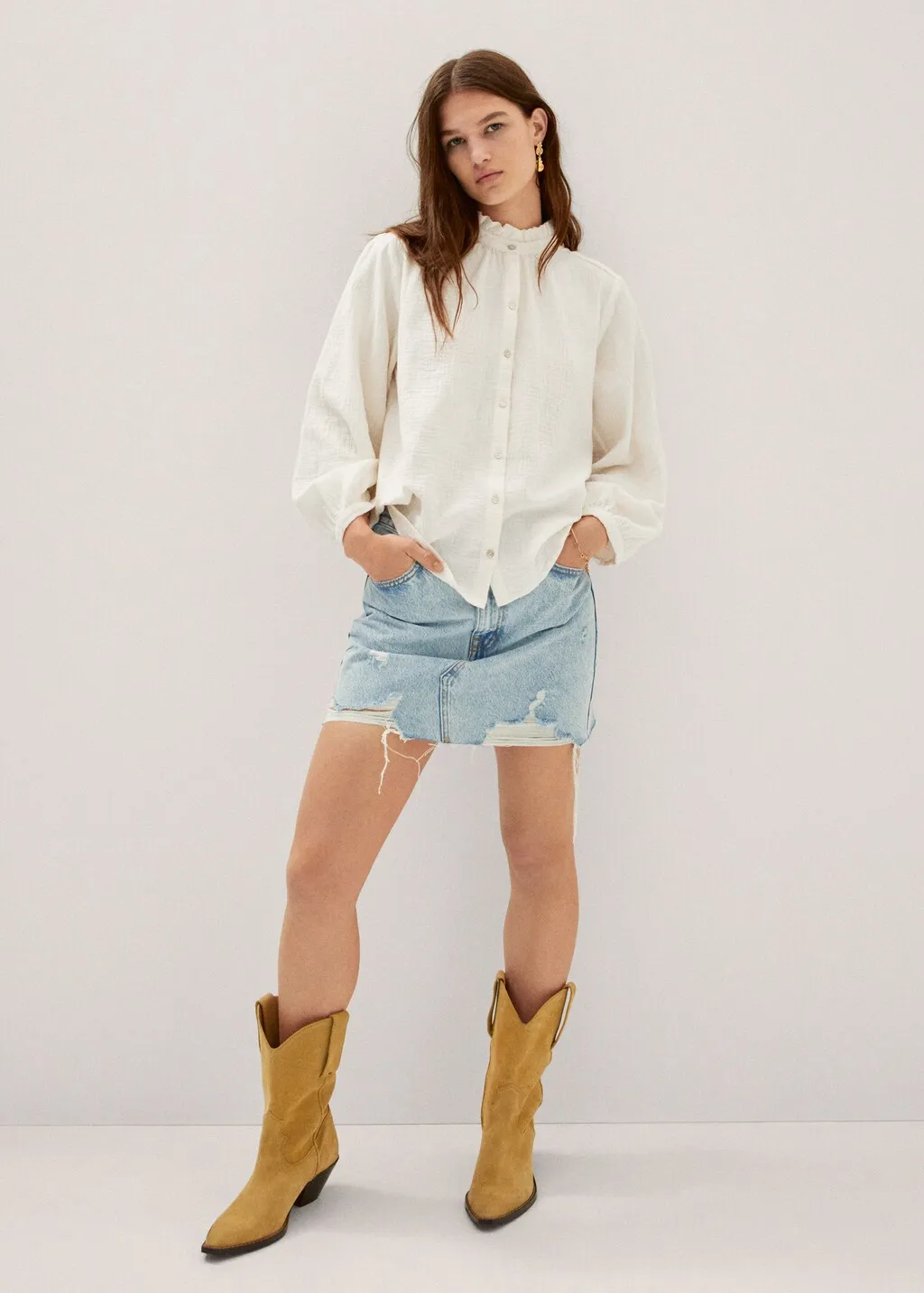 Camicia oversize texture