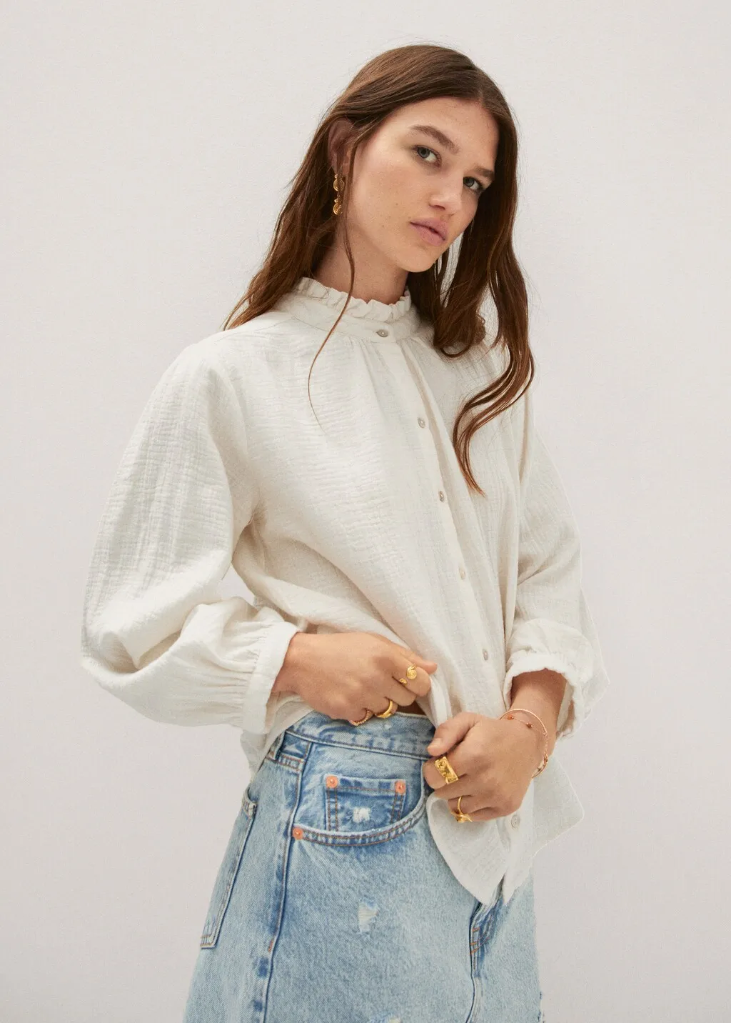 Camicia oversize texture