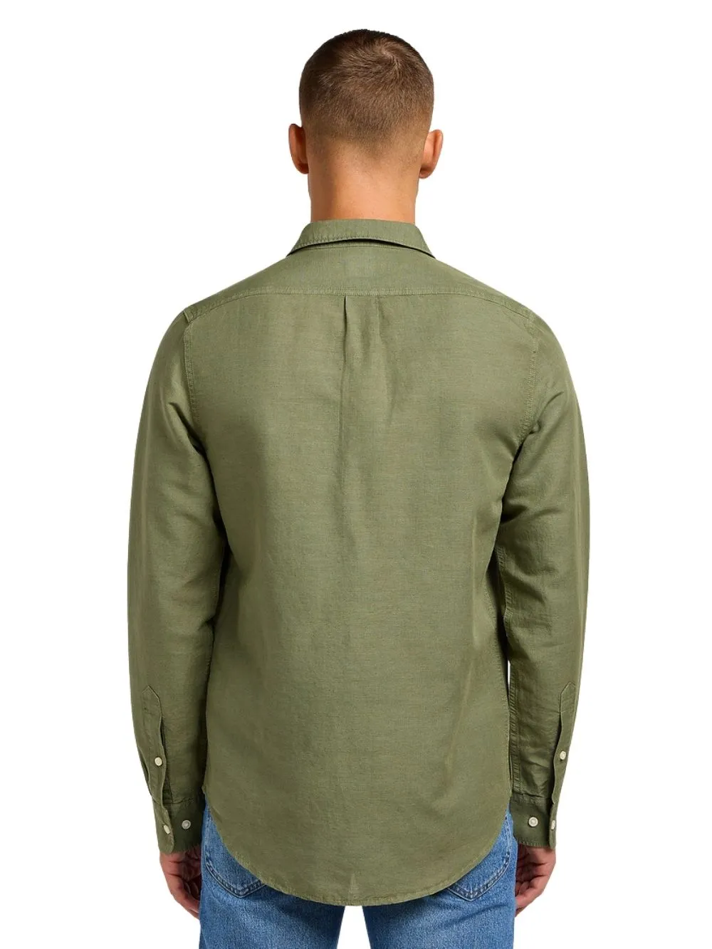 Camicia Uomo Lee con bottoni bianchi