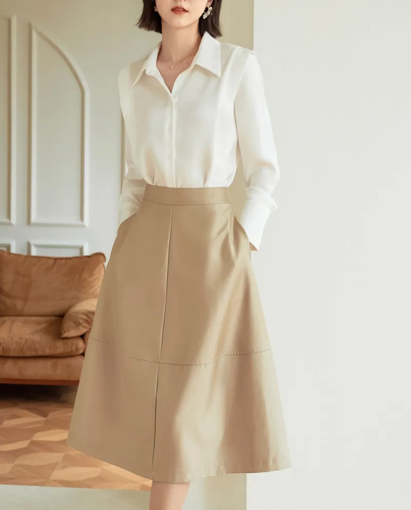 Camicie da donna professionali Autunno Nuovo temperamento Camicie versatili semplici