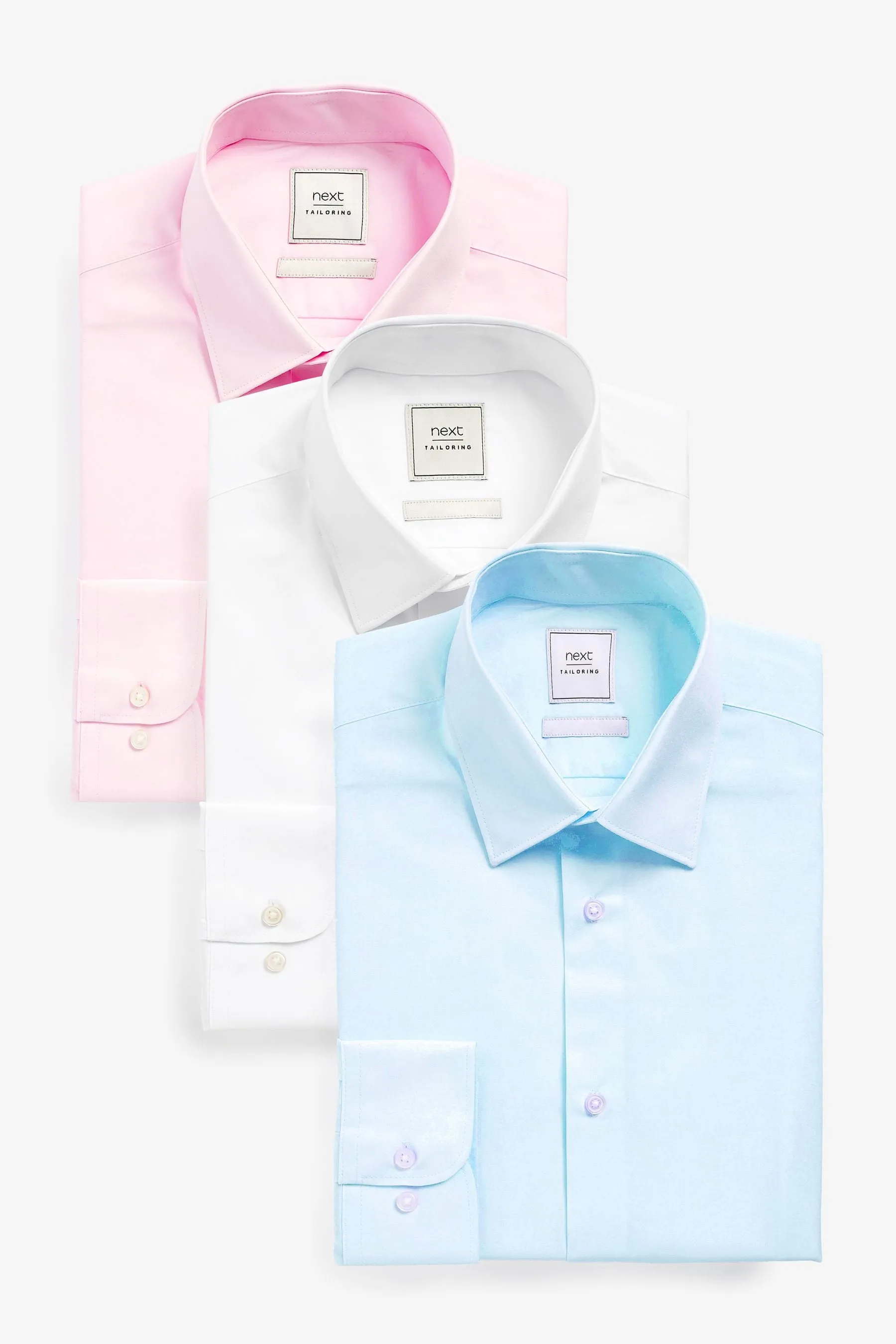 Camicie easy care a polsino singolo 3 Confezione