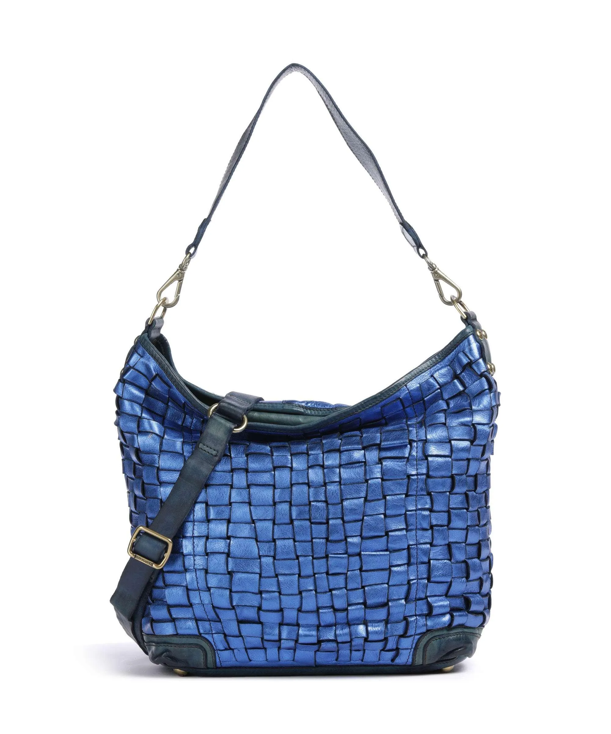  Campomaggi Borsa shopper pelle bovina blu  