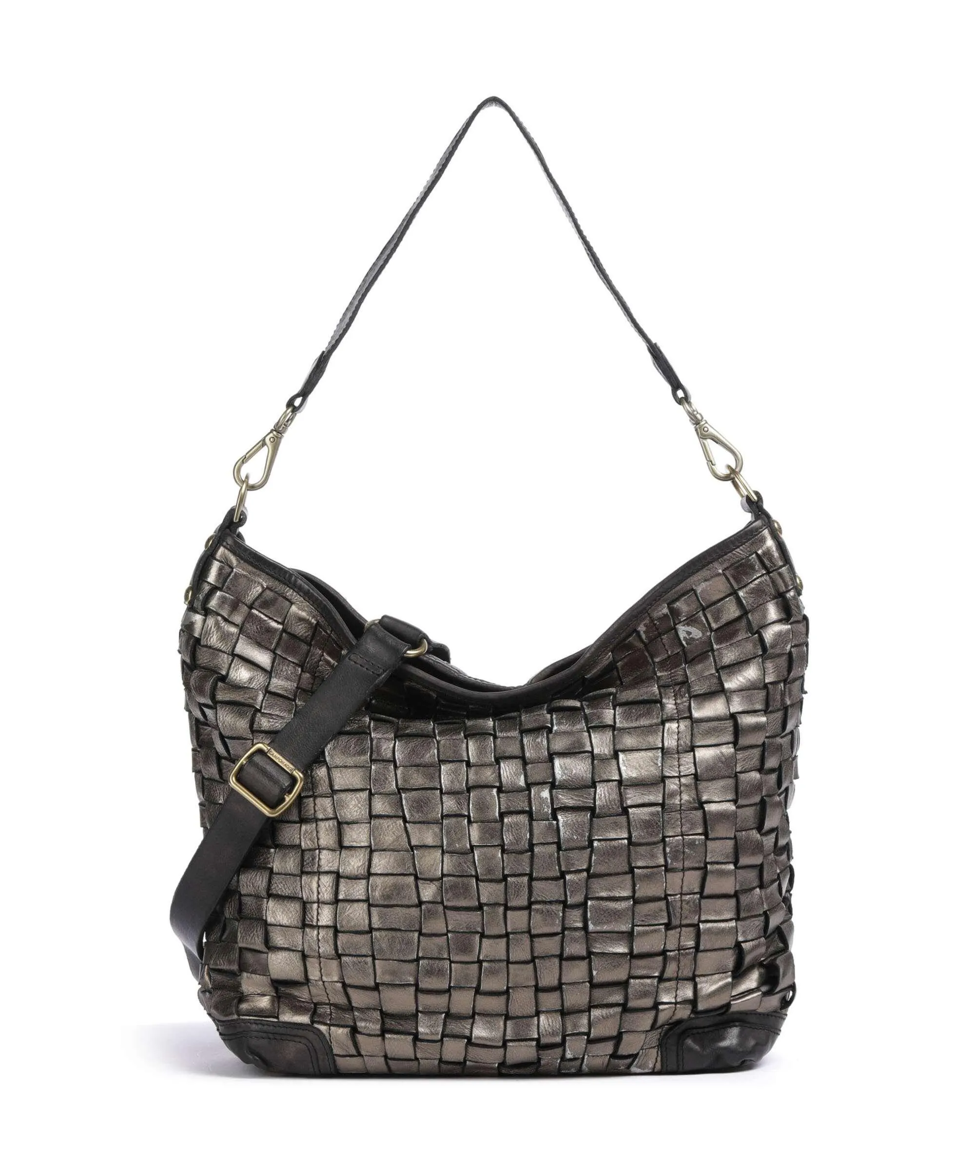  Campomaggi Borsa shopper pelle bovina grigio scuro  