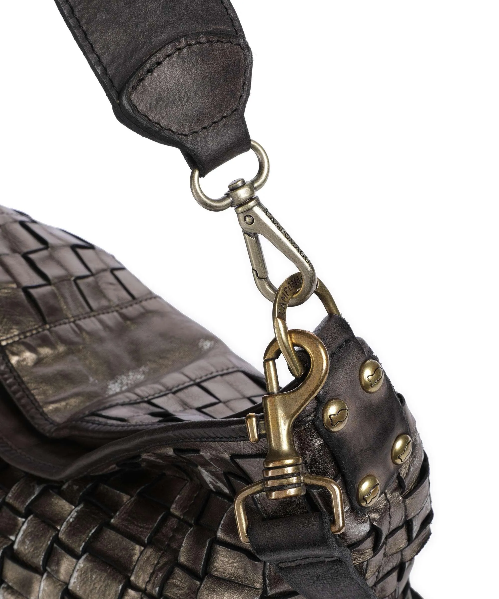  Campomaggi Borsa shopper pelle bovina grigio scuro  