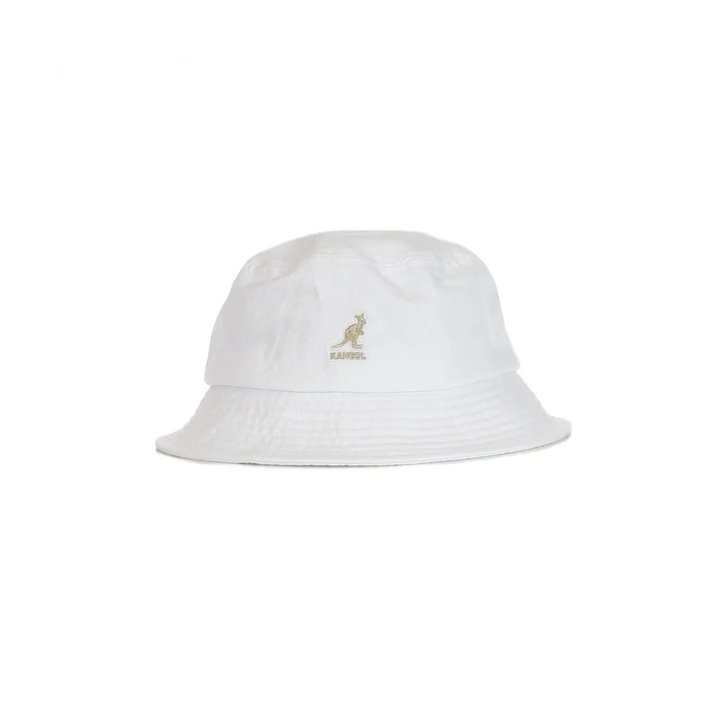 CAPPELLO DA PESCATORE WASHED BUCKET WHITE