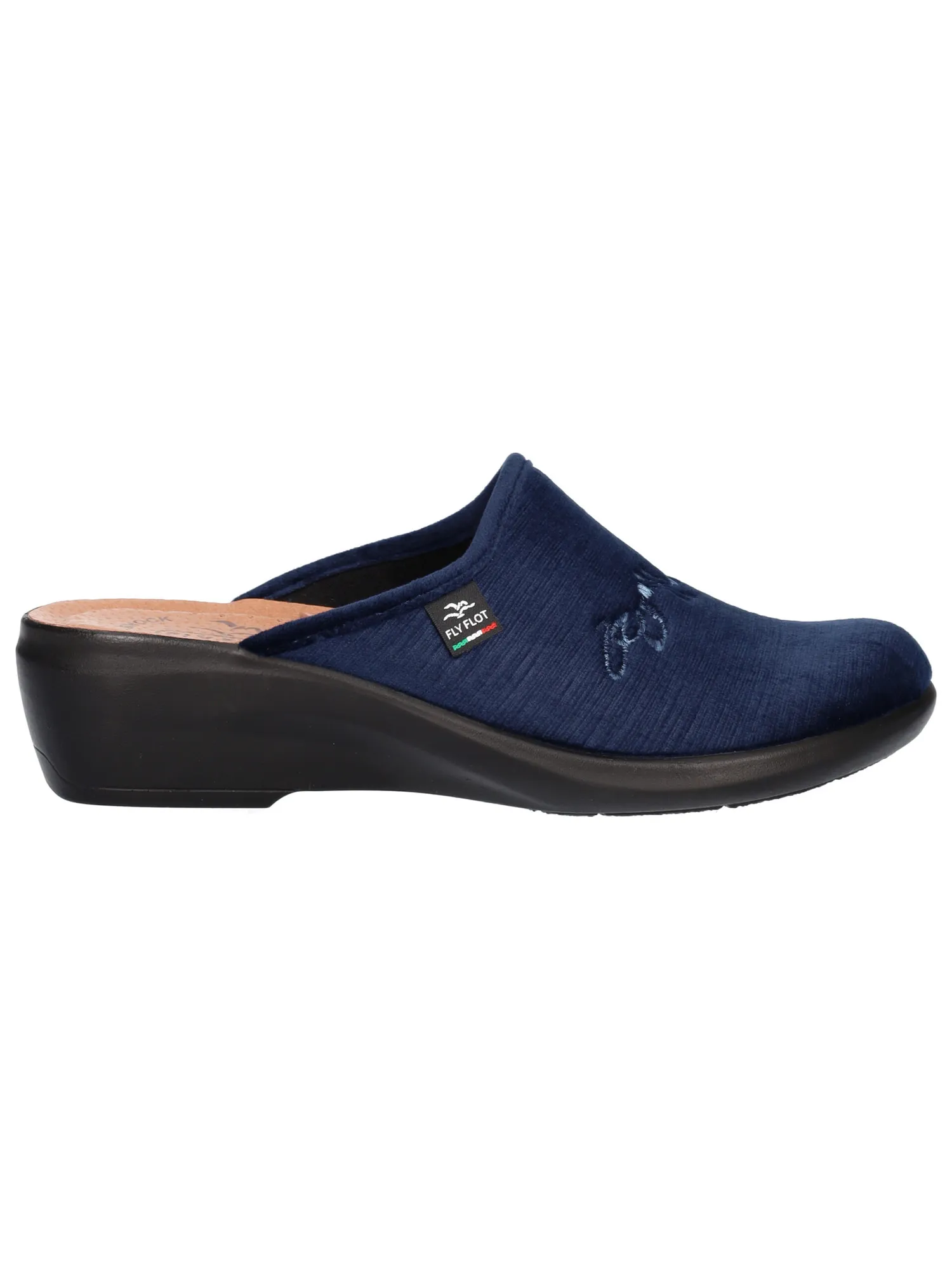 Ciabatta con zeppa Fly Flot da donna blu