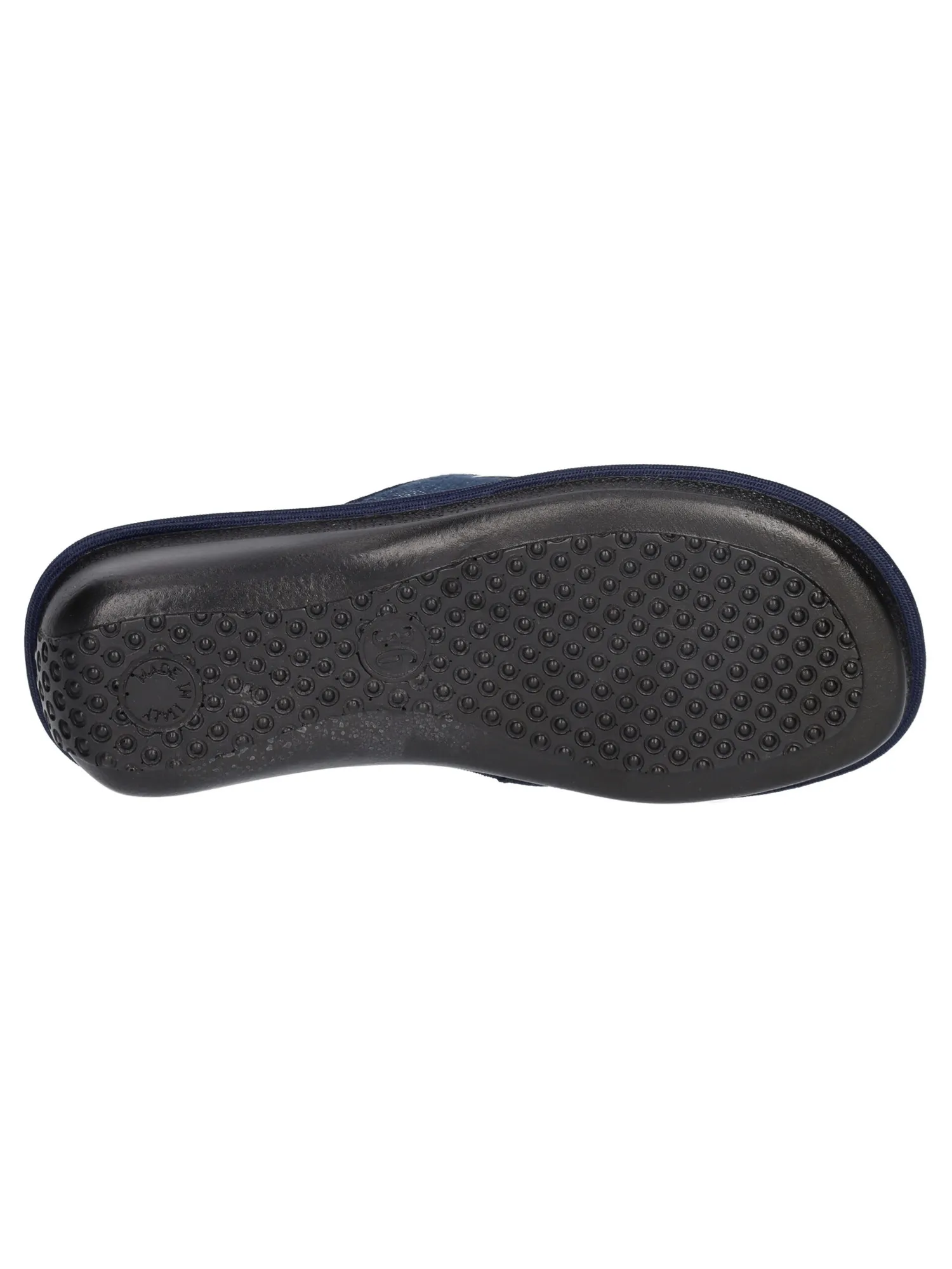 Ciabatta zeppa bassa Valleverde da donna blu