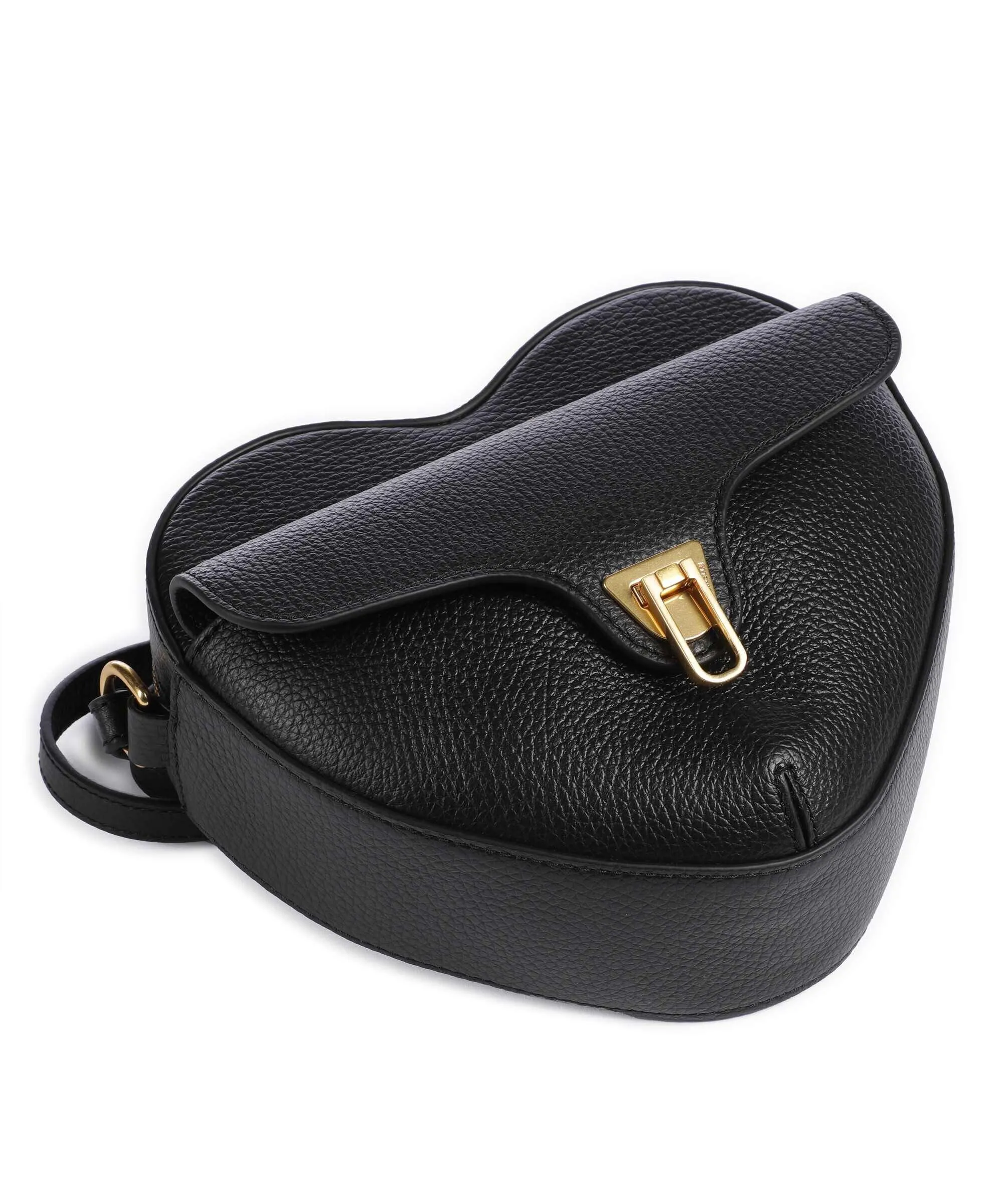  Coccinelle Beat Soft Borsa a tracolla pelle di vacchetta grana nero  